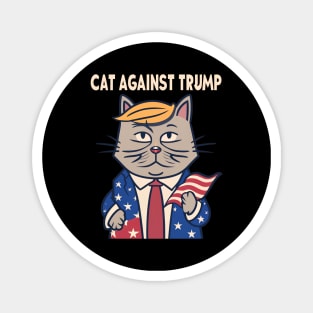 Funny Cats Against Trump Magnet